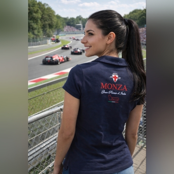 Autodromo Nazionale Monza Tops - MONZA Italian Racing Women's Polo Shirt sz M New with Tags